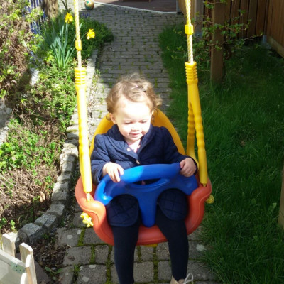 Schaukel im Garten