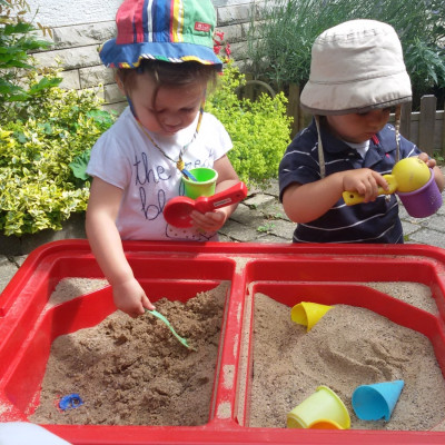 Sand-Tischchen Bild privat